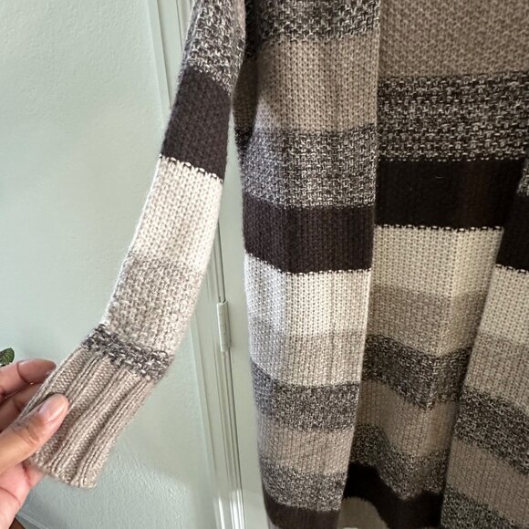 Magaschoni Womens S/P 100% Cashmere Striped Cardigan Sweater - Picture 7 of 7